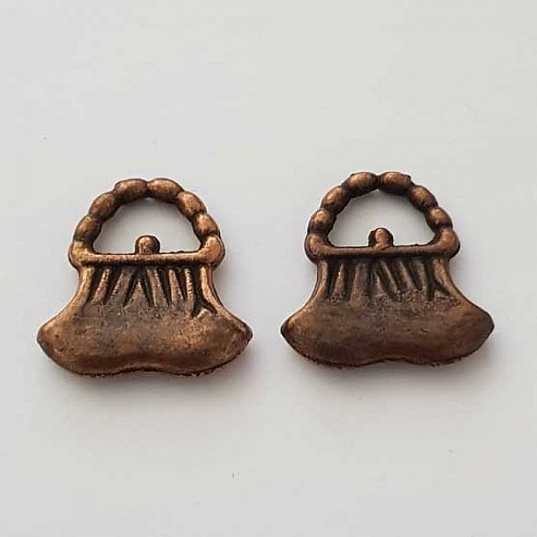 Breloque Sac N&deg;28 Valise Cuivre