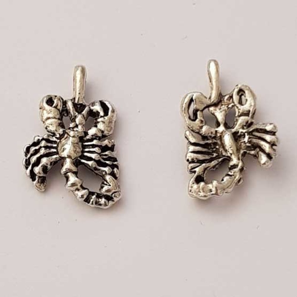 Stjernetegn amulett Skorpionen Sølv Metall N°01