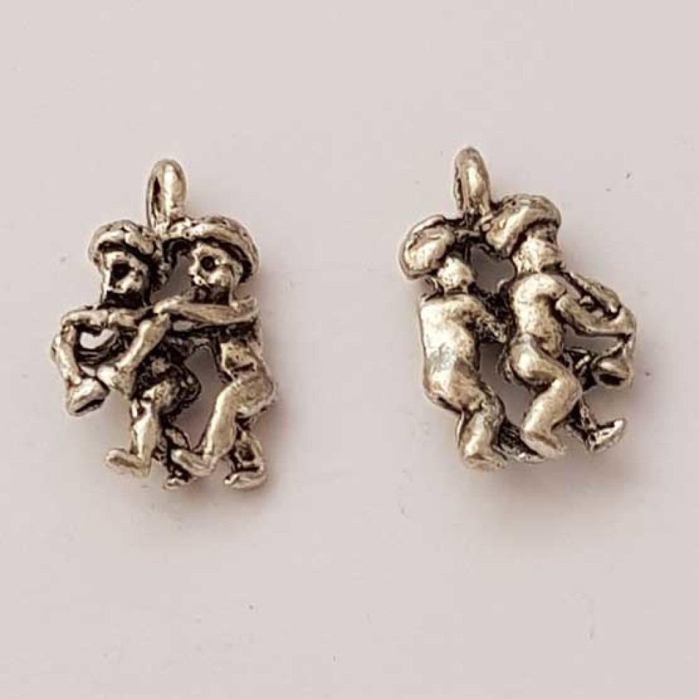 Gemini Stjernetegn Charm Sølv Metall N°01