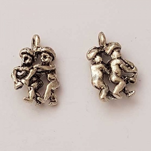Gemini Stjernetegn Charm S&oslash;lv Metall N&deg;01