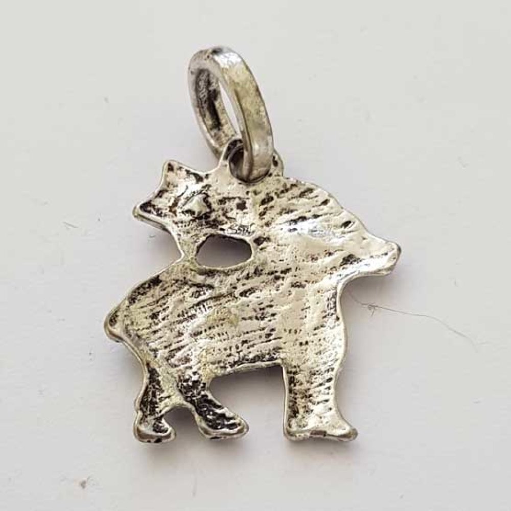 Stjernetegn charm Væren sølv metall nr. 03 med rhinestones