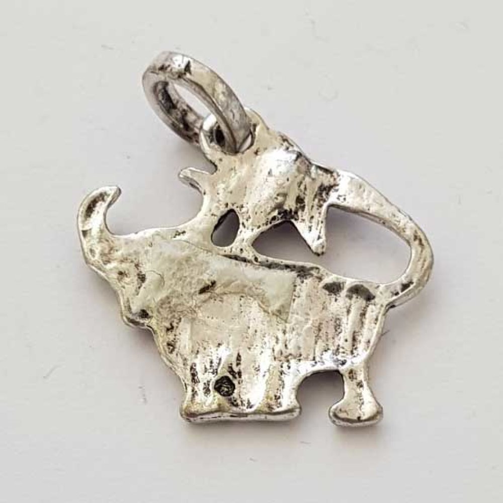 Stjernetegn charm Taurus Silver Metal N°03 med rhinestones