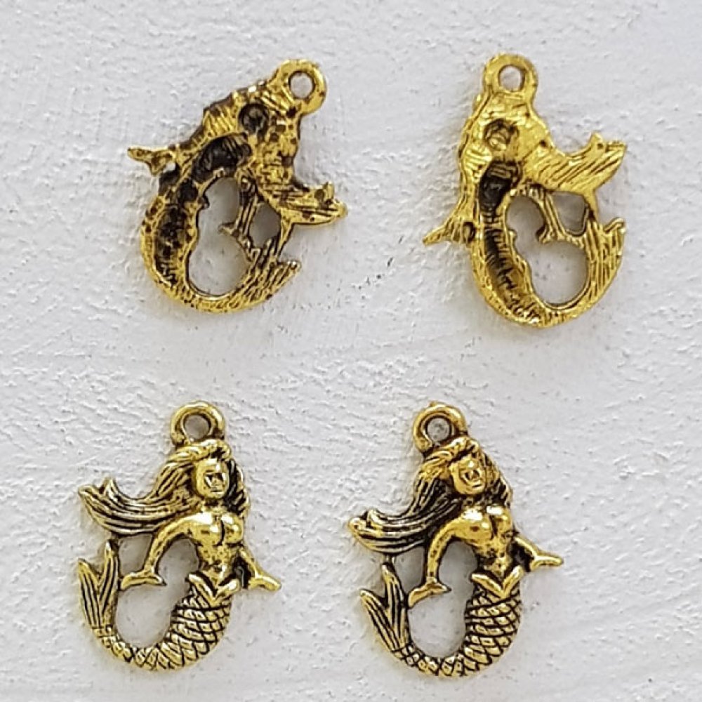 Havfrue Charm Gold