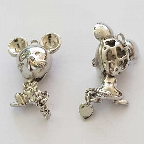 Breloque Souris N&deg;01 Argent