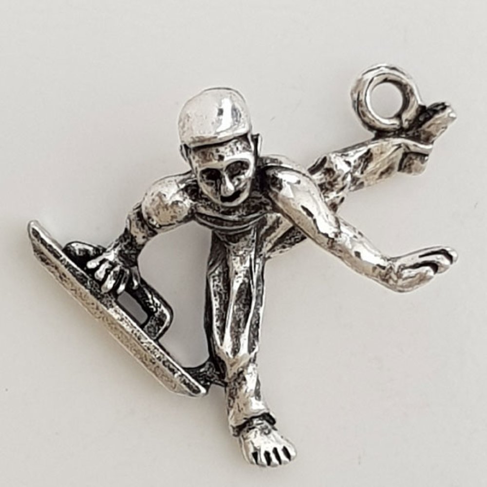Sølv Pommel Hest Sport Charm