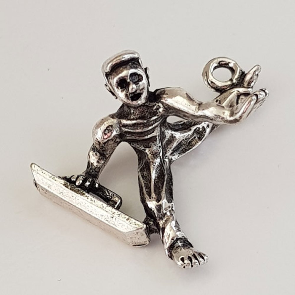 Sølv Pommel Hest Sport Charm