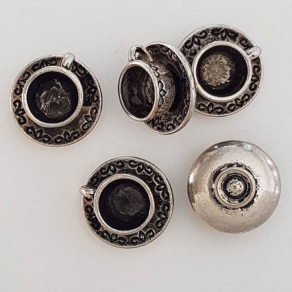 Charm kopp og tallerken N&deg;02 kj&oslash;kken S&oslash;lv