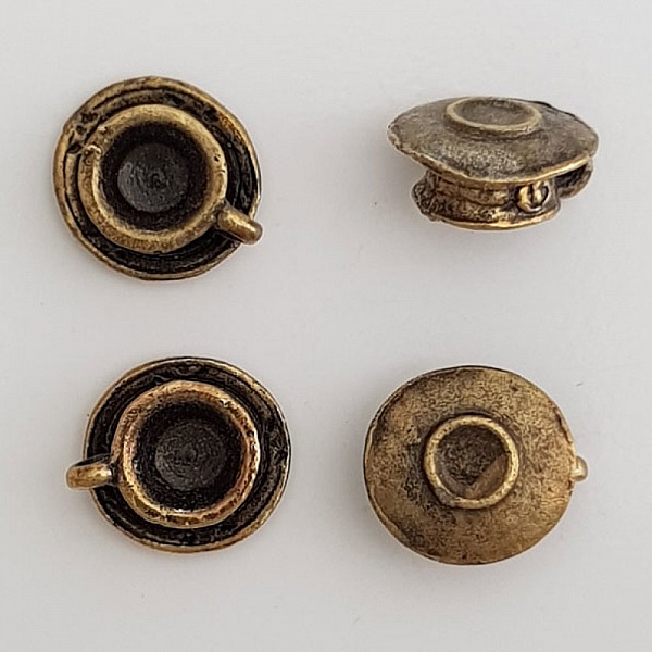 Charm kopp og tallerken N&deg;01 Kitchen Old Gold