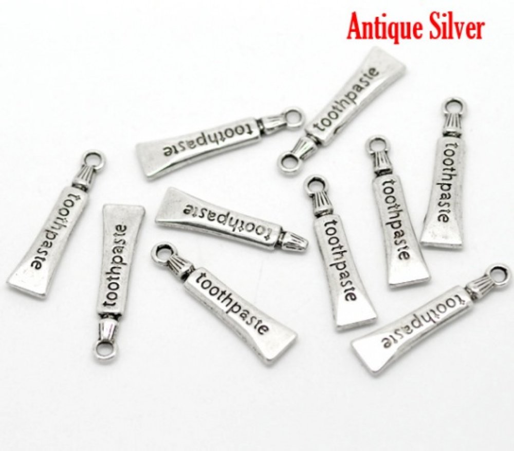 Tannkremtube Charm Sølv