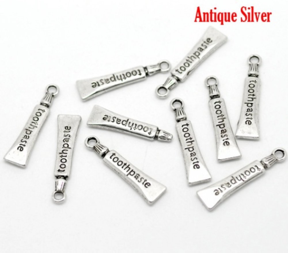 Tannkremtube Charm Sølv