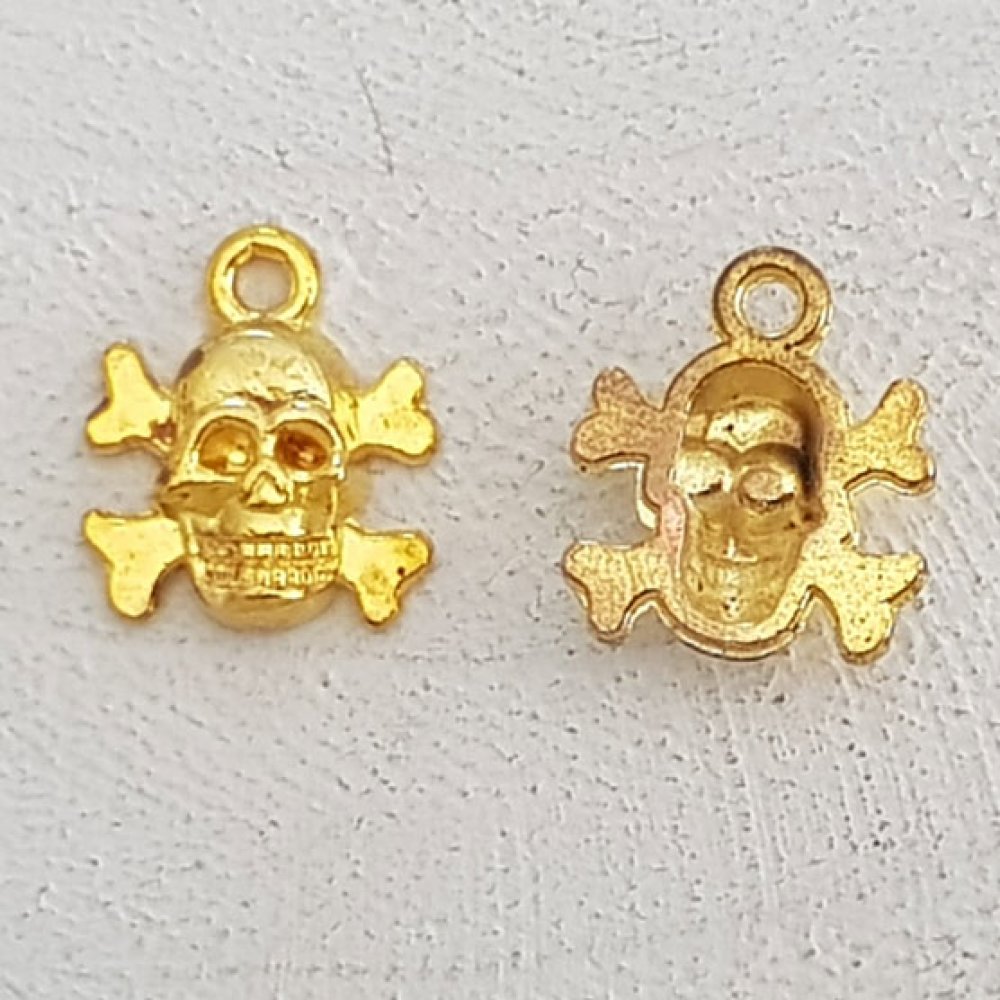 Hodeskalle og korslagte bein amulett nr. 15