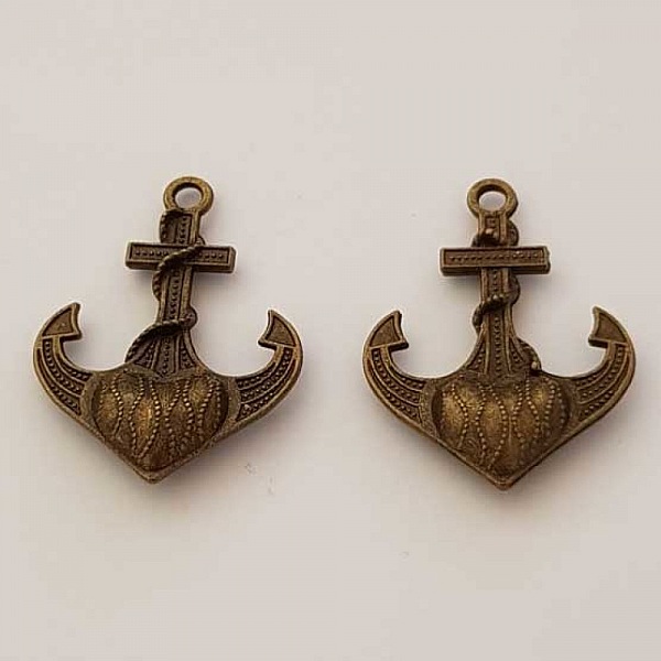 Breloque ancre N&deg;01 Bronze