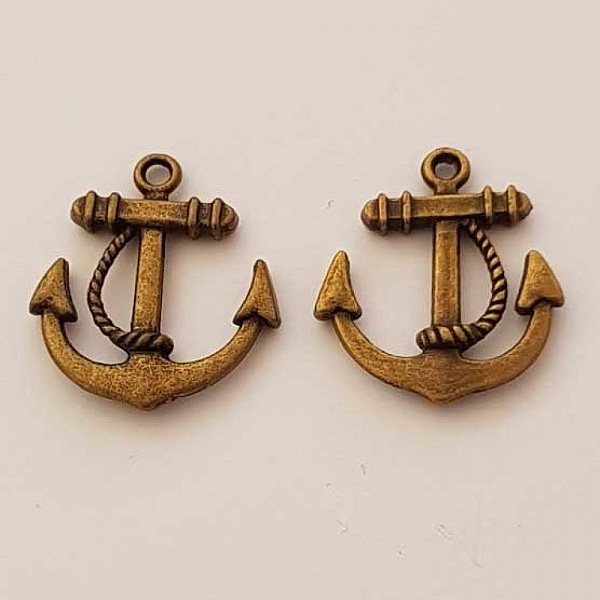 Breloque ancre N&deg;02 Bronze
