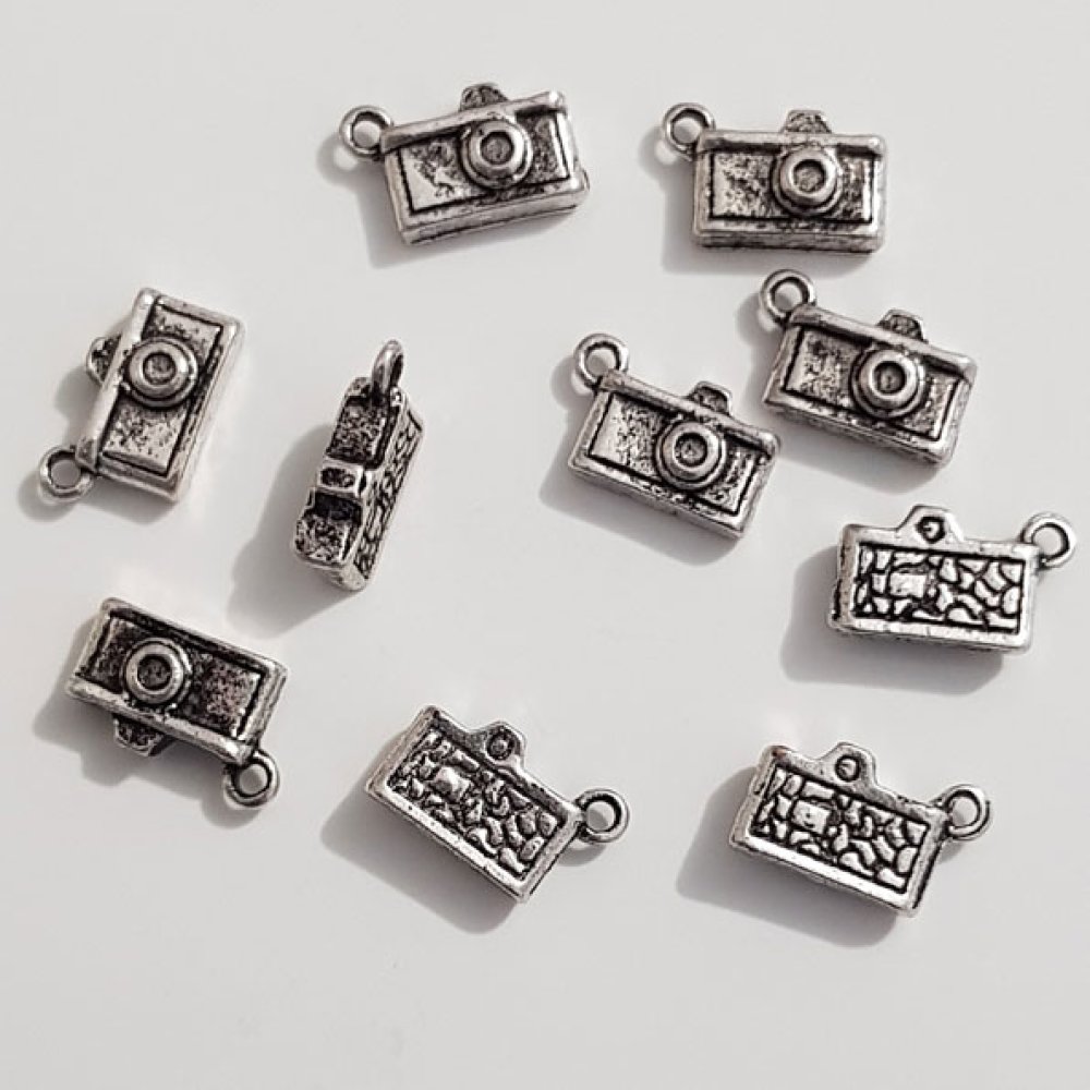 Kamera charm N°03 Sølv