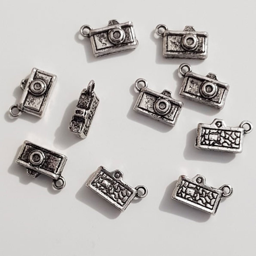 Kamera charm N°03 Sølv