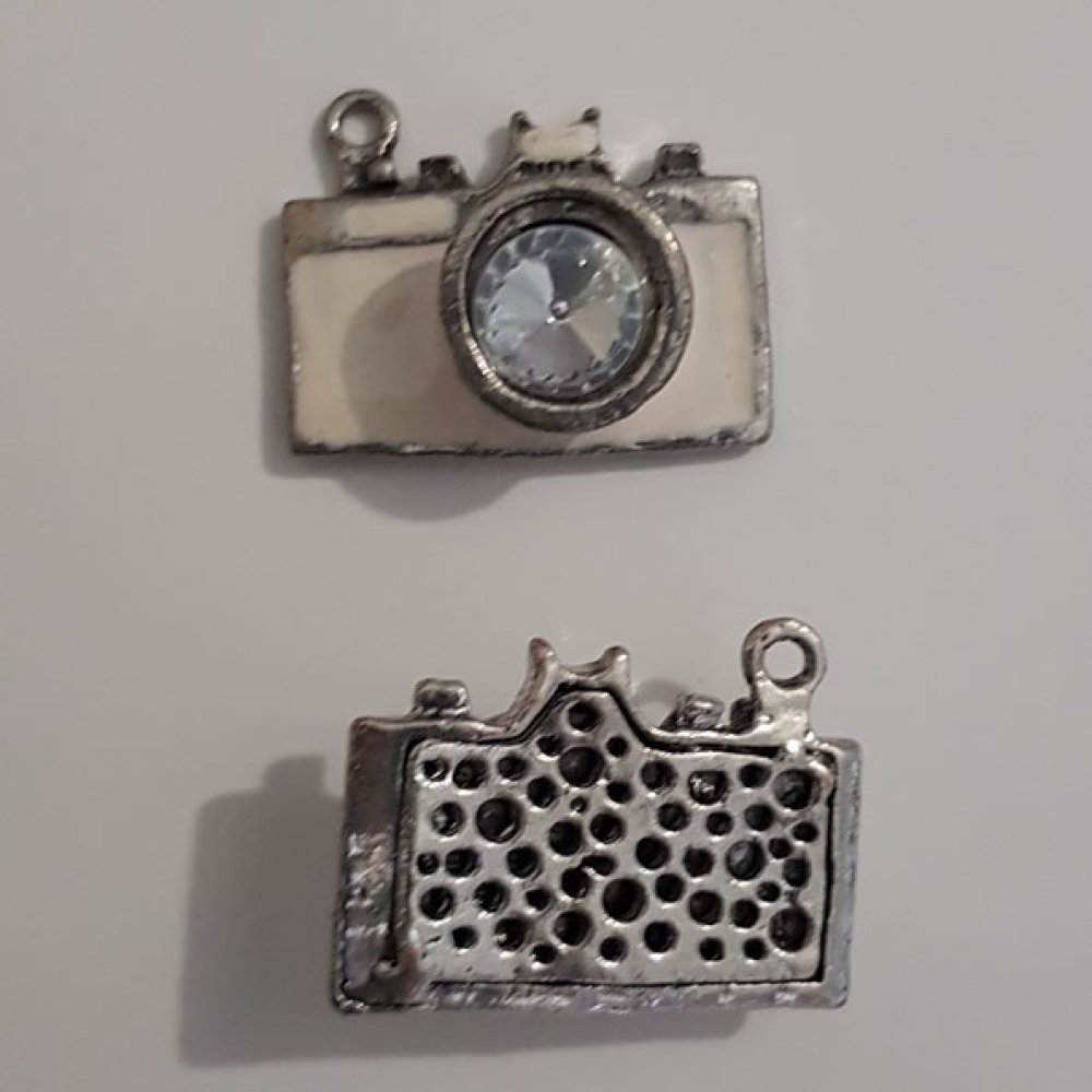Kamera charm N°05 Sølv