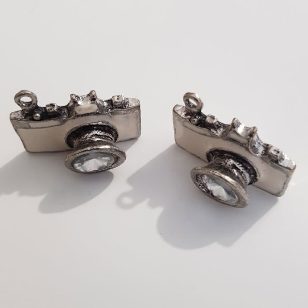 Kamera charm N°05 Sølv