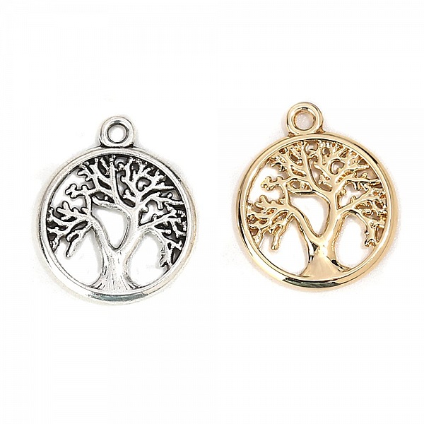 Gyllent livets tre amulett nr. 01