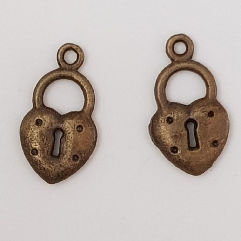 Charm hengelås N°08 Bronse