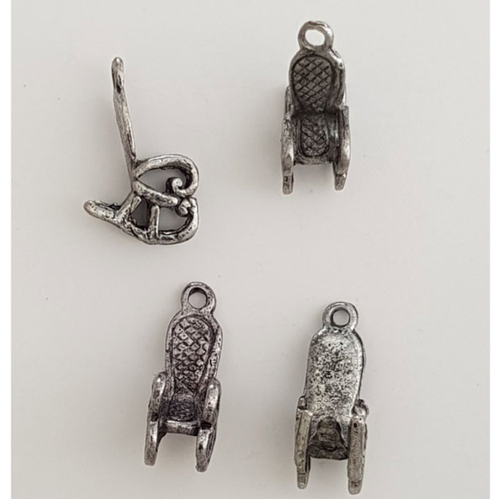 Tronstol charm N°04 Sølv