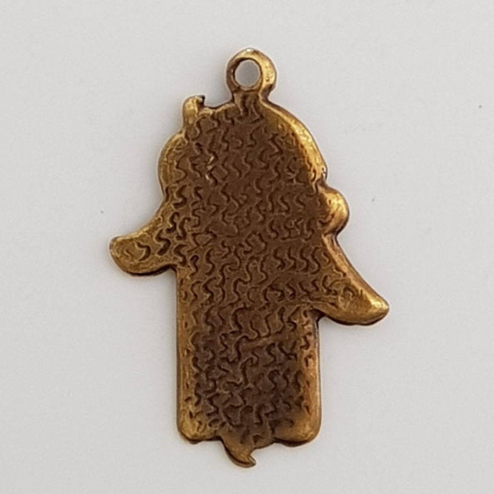 Hamsa hånd amulett N°03 Bronse