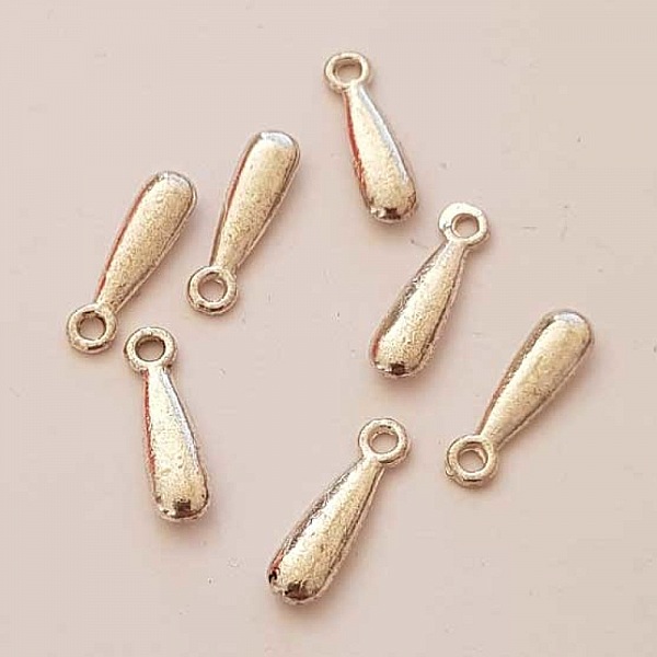 Breloque goutte N&deg;09-02 Argent