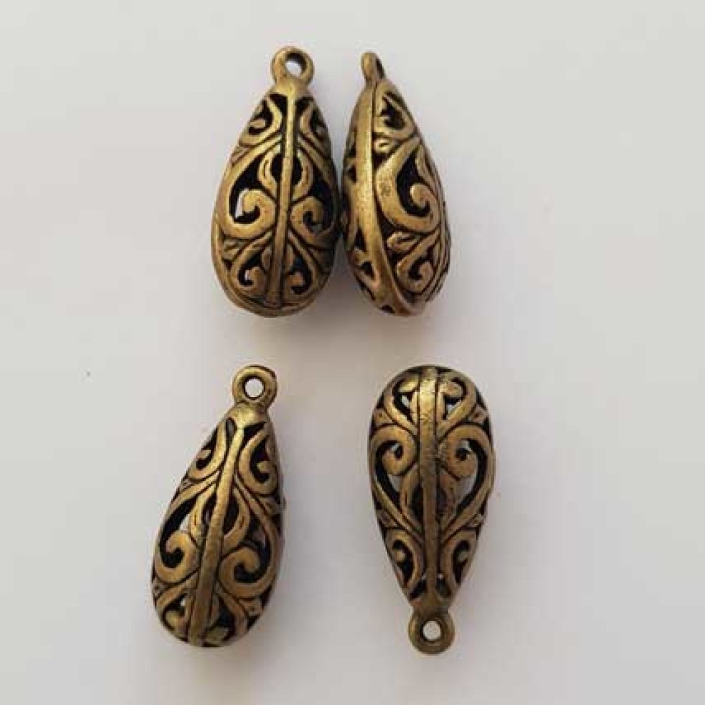 Gjennomsiktig dråpe amulett N°03-01