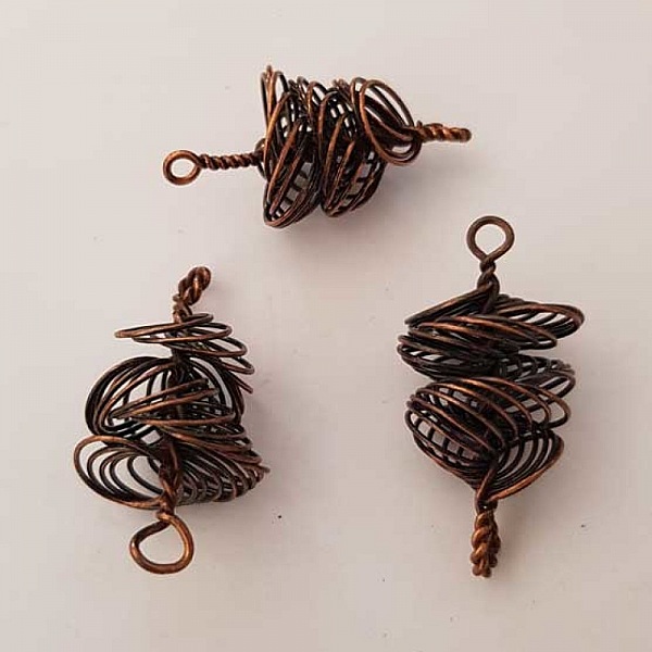 Breloque goutte ajour&eacute; N&deg;14 Cuivre