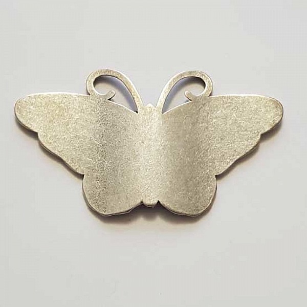 Breloque papillon N&deg;26 Argent 62 x 35 mm