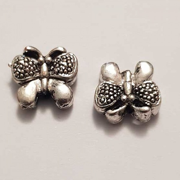 Breloque papillon N&deg;32 Argent 10 x 10 mm