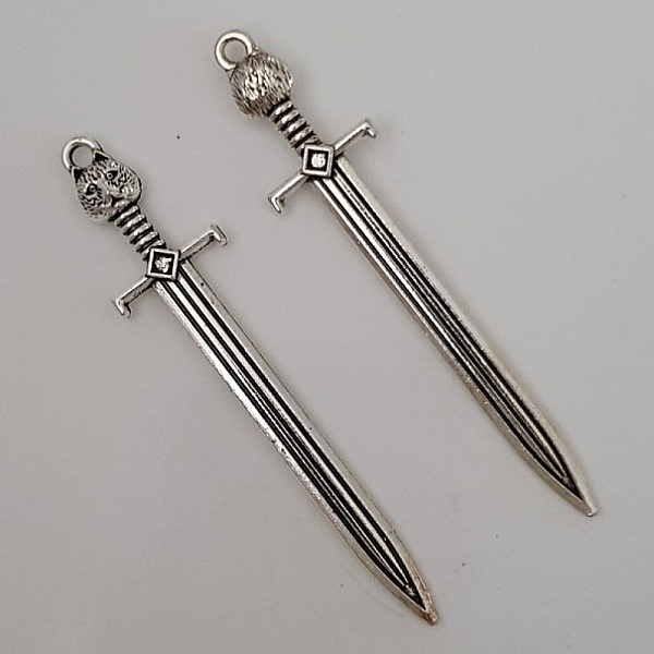 Charm sverd krigs&oslash;ks N&deg;02 S&oslash;lv