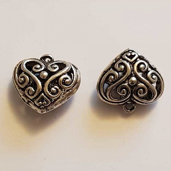 Breloques C&oelig;ur N&deg;41 Argent