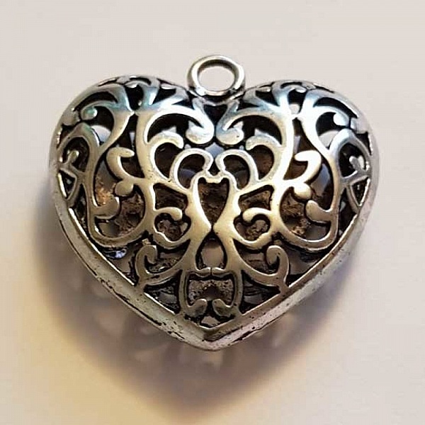 Breloques C&oelig;ur N&deg;43 Argent