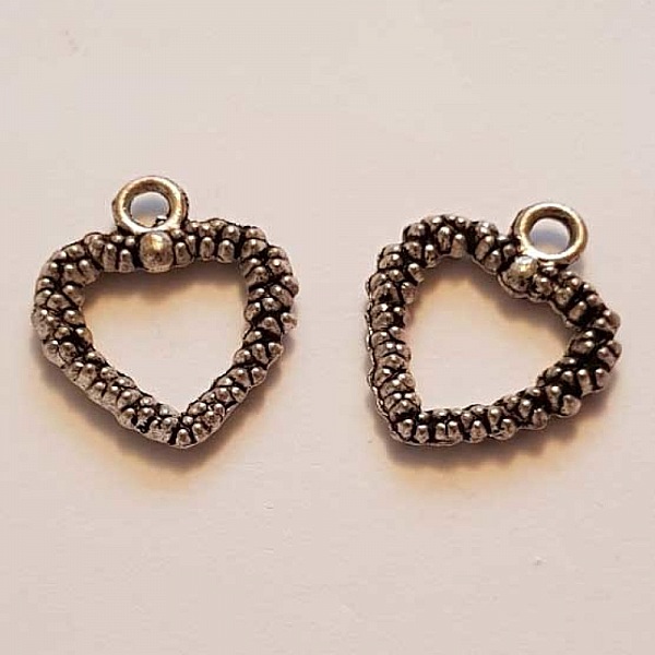 Breloques C&oelig;ur N&deg;54 Argent