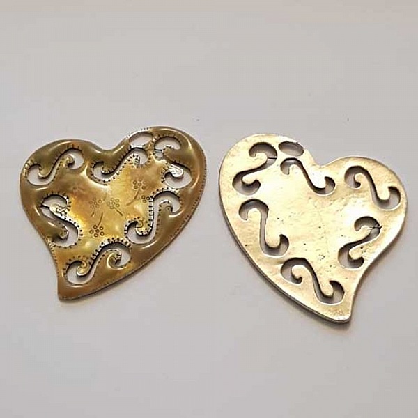 Breloques C&oelig;ur N&deg;85 Jaune 01