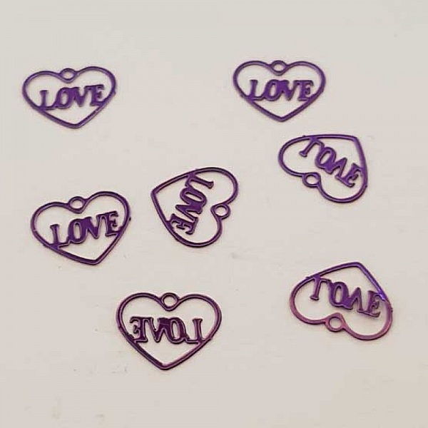 Breloques C&oelig;ur N&deg;87 C&oelig;ur Violet Love