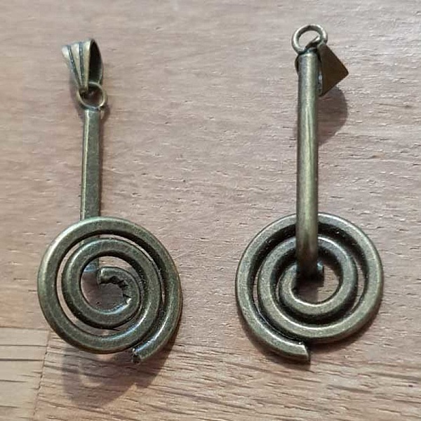 PM Spiralspenne i bronse