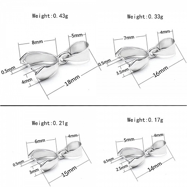 Spenne i rustfritt st&aring;l 3 x 15 mm S&oslash;lv