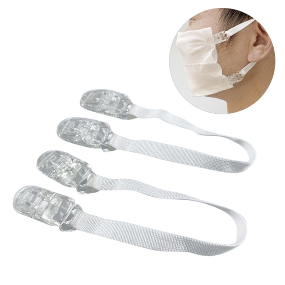 Klips Transparent maske 3,3 cm x 1,3 cm x 2 stk.
