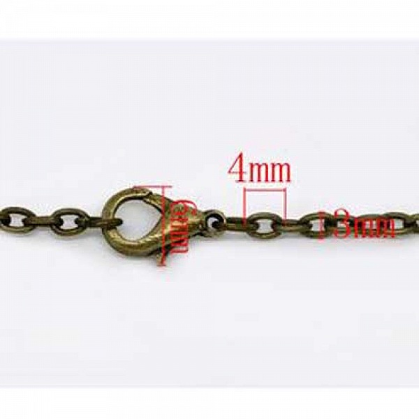 Halskjede Bronse mesh for&ccedil;at 45,7 cm