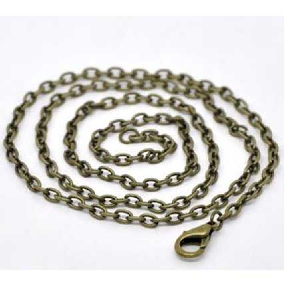 Halskjede Bronse mesh forçat 45,7 cm