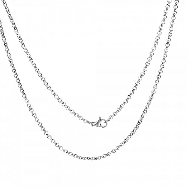 Halsb&aring;nd nr. 04-02 i rustfritt st&aring;lnett Jaseron p&aring; 51 cm