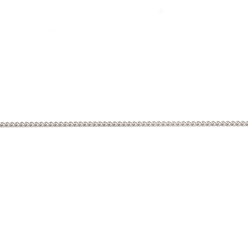 Halskjede nr. 05-02 i rustfritt stål, 45 cm (18") hestenetting