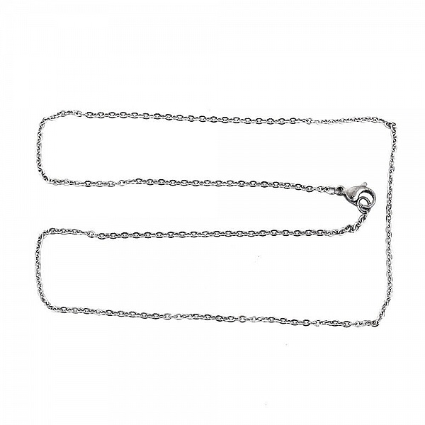 Halsb&aring;nd nr. 06-01 i rustfritt st&aring;l, 45,5 cm