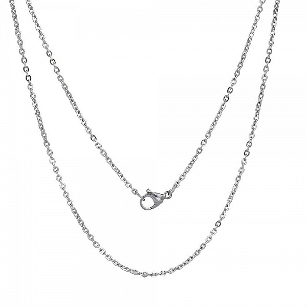 Halsb&aring;nd nr. 06-01 i rustfritt st&aring;l, 45,5 cm