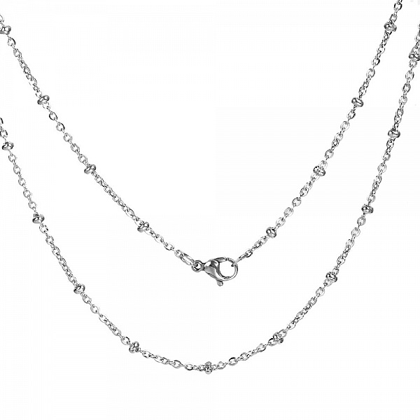 Halsb&aring;nd nr. 06-02 i rustfritt st&aring;l, 50 cm lang