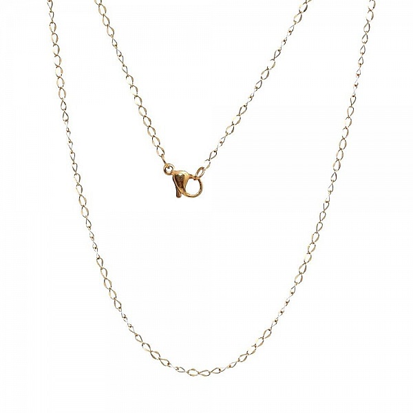 Halskjede N&deg;07 i rustfritt st&aring;l, 45 cm (18")