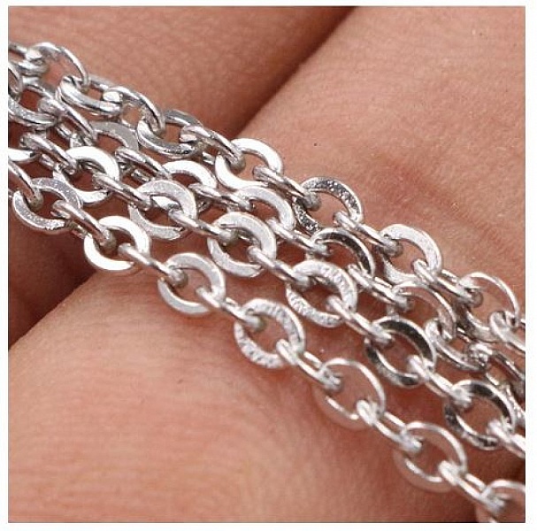 Collier N&deg;08 en acier inoxydable 70 cm