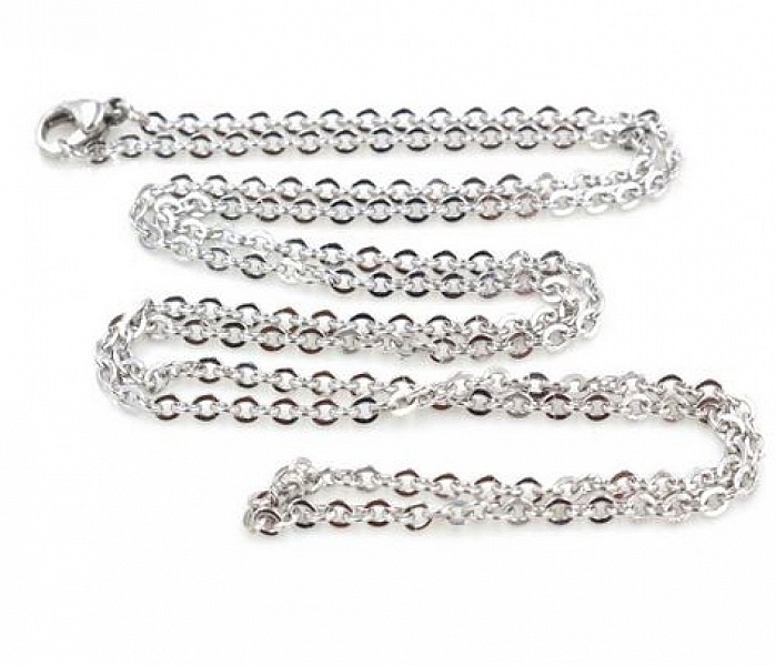 Collier N&deg;08 en acier inoxydable 70 cm