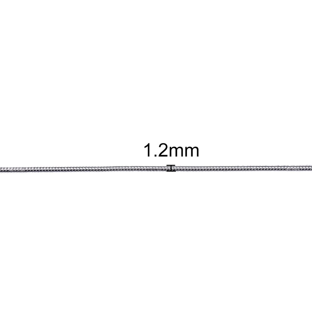 Halskjede N°09 i rustfritt stål slangekjede 51 cm
